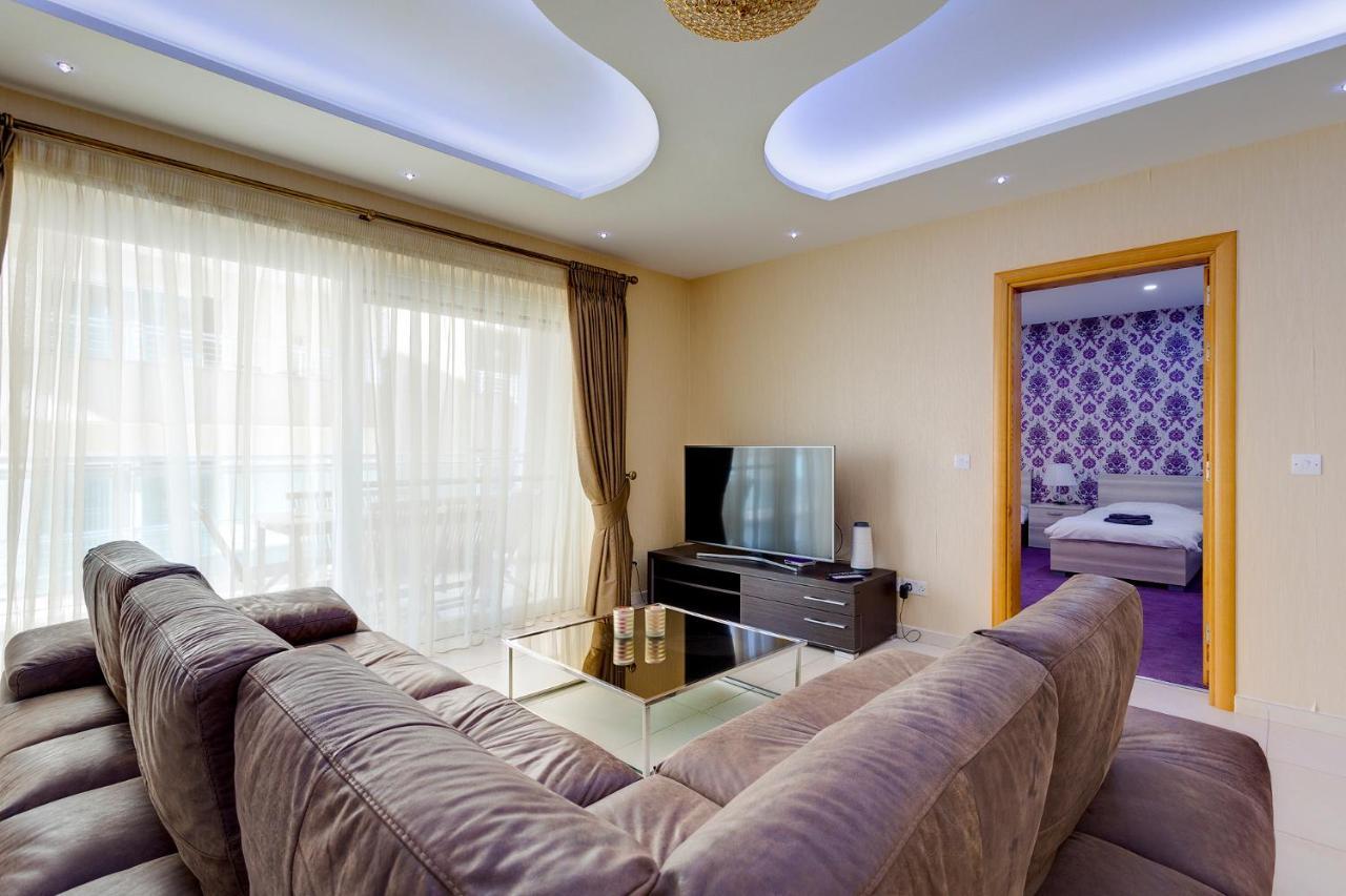 Luxury Apt W/ Side Seaviews And Pool, Top Location สลีมา ภายนอก รูปภาพ