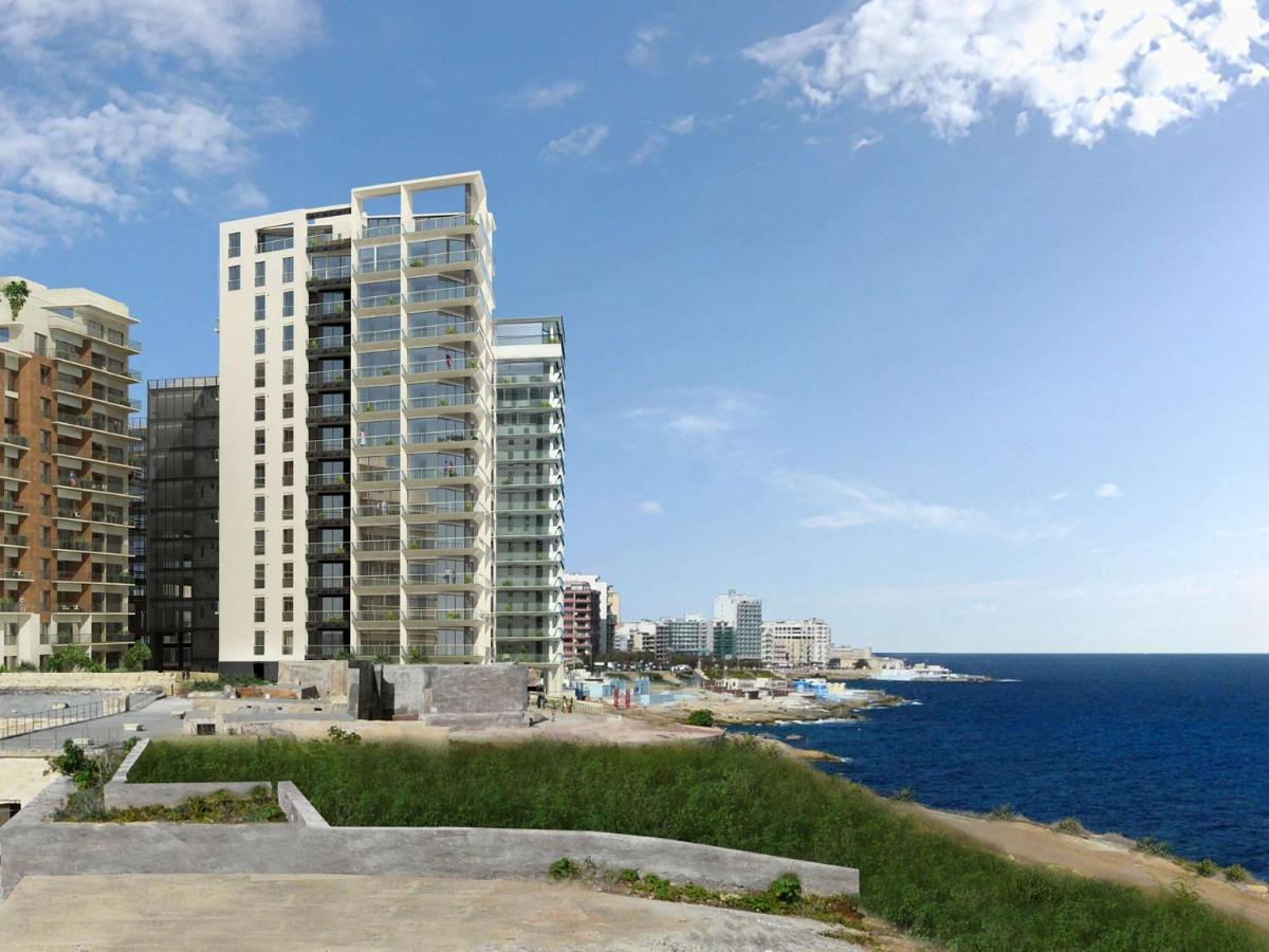 Luxury Apt W/ Side Seaviews And Pool, Top Location สลีมา ภายนอก รูปภาพ